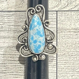 Sterling silver 925 over bronze Larimer ring size 7